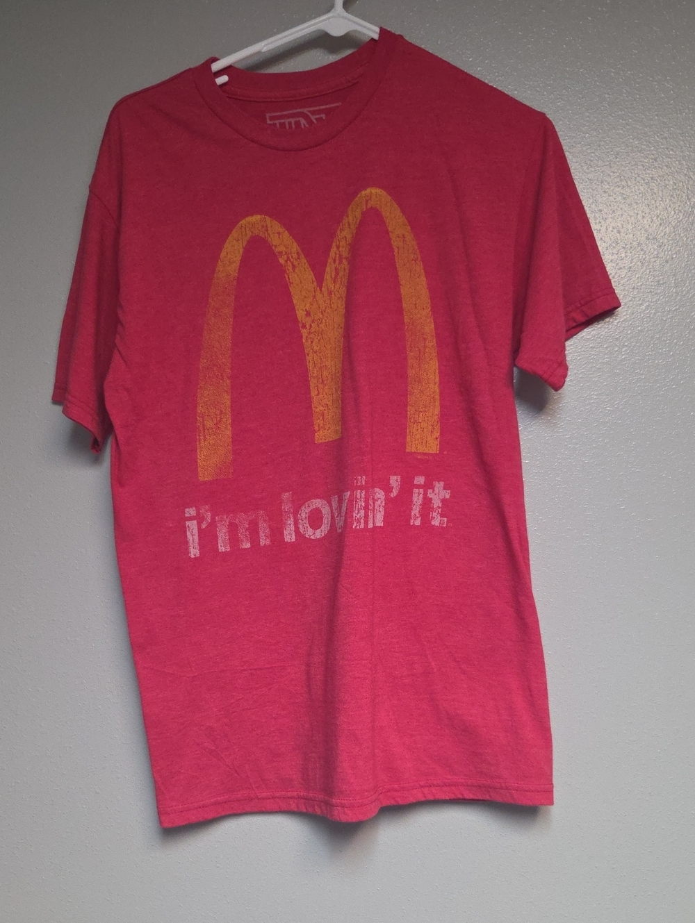McDonald's Red Tee with Yellow Golden Arches Graphic